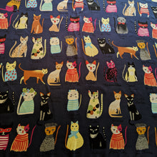 Load image into Gallery viewer, Cat Scarf Navy
