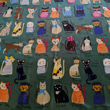 Load image into Gallery viewer, Cat Scarf Green
