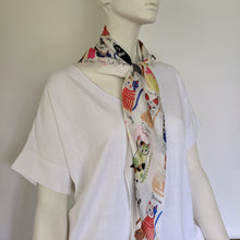 Load image into Gallery viewer, Cat Scarf White
