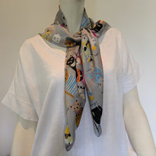 Load image into Gallery viewer, Cat Scarf Grey
