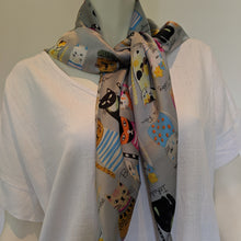 Load image into Gallery viewer, Cat Scarf Grey
