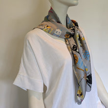 Load image into Gallery viewer, Cat Scarf Grey
