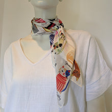 Load image into Gallery viewer, Cat Scarf White
