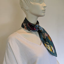 Load image into Gallery viewer, Cat Scarf Green
